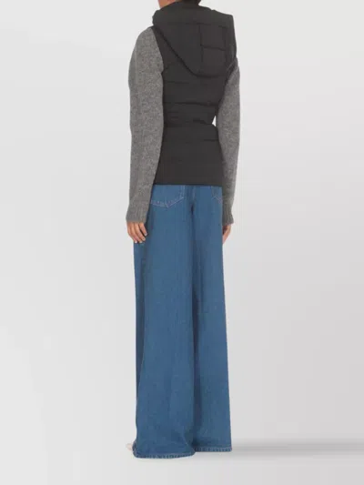 Canada Goose Quilted Hooded Sleeveless Gilet In Black