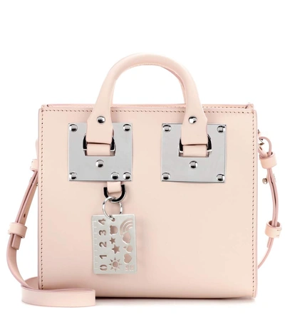 Sophie Hulme Albion Leather Box Tote Bag, Light Pink In Llossom Piek