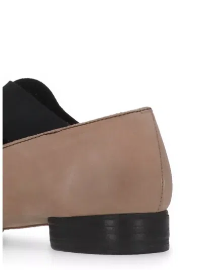 Uma Wang Ballet Lace-up Shoes Squared Toe In Neutral