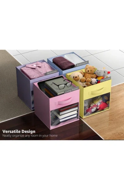 Sorbus 6-pack Window Collapsible Storage Bins In Multi