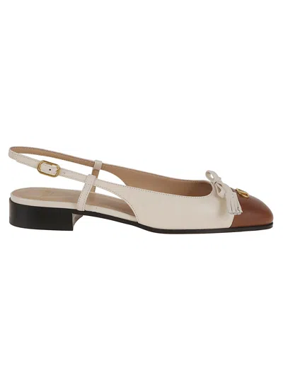 Valentino Slingback Ballerina 25mmm In White