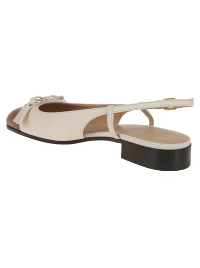 Valentino Slingback Ballerina 25mmm In White