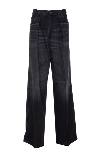 Haikure Candy High-rise Wide-leg Jeans In Black