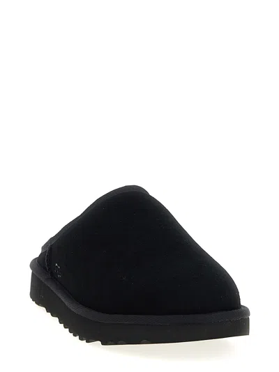 Ugg Monochromatic Suede Mule Slipper In White