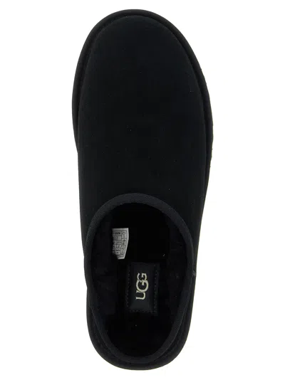 Ugg Monochromatic Suede Mule Slipper In White