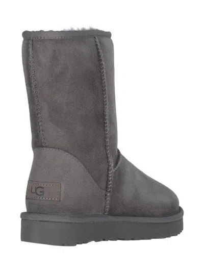 Ugg Grey Suede Ankle Boots In Gray