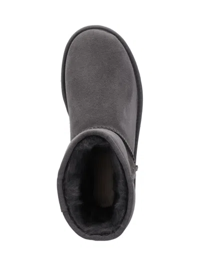 Ugg Grey Suede Ankle Boots In Gray