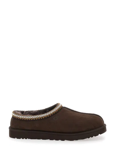 Ugg Tasman Cocoa-coloured Eather Slip-ons In Brown
