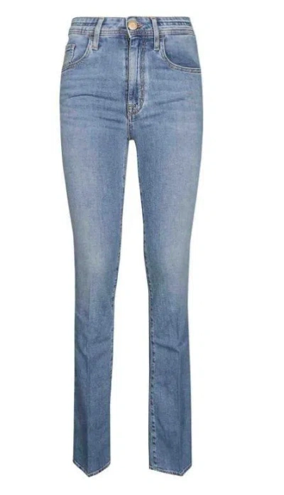 Jacob Cohen Regular Bootcut Jeans Contrast Stitching In Blue