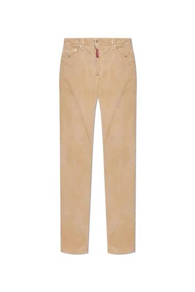 Dsquared2 Straight-leg Corduroy Trousers In Brown