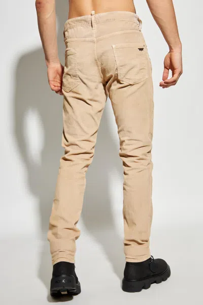 Dsquared2 Straight-leg Corduroy Trousers In Brown