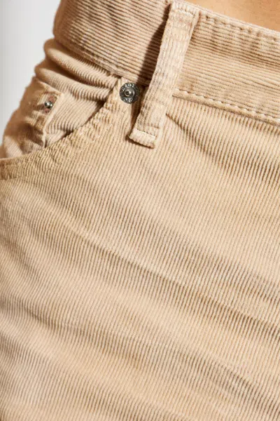 Dsquared2 Straight-leg Corduroy Trousers In Brown