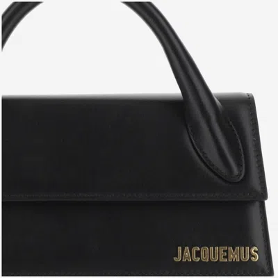 Jacquemus Shoulder Bags With Detachable Strap And Top Handle In Black