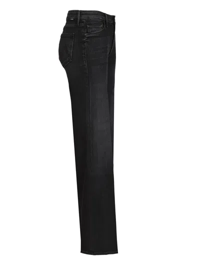 Mother 'the Hustler Roller Sneak' Jeans In Black