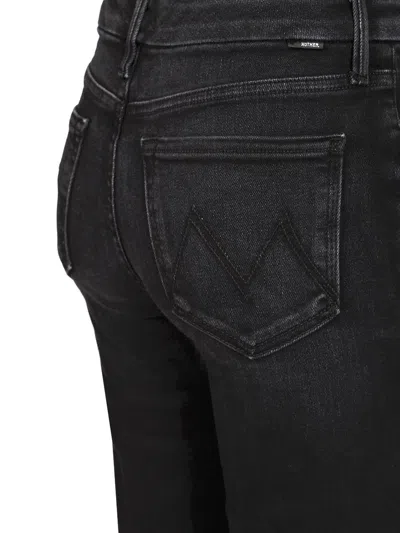 Mother 'the Hustler Roller Sneak' Jeans In Black