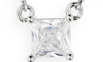 Nordstrom Rack Cz Pendant Layered Chain Necklace In Metallic