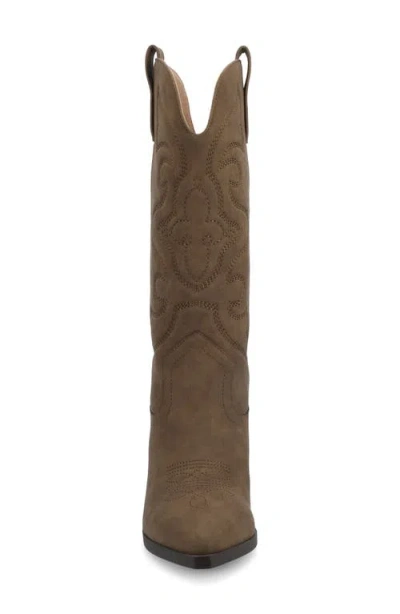 Journee Collection Womens Chantry Regular Wide Calf Western Mid Shaft Boots In Brown