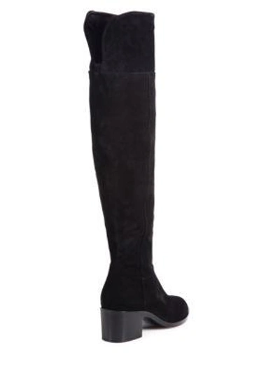 Shop Rag & Bone Ashby Suede Over-the-knee Boots In Black