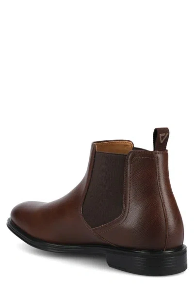 Vance Co. Mens Block Heel Chelsea Boots In Brown
