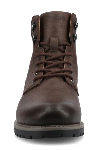 Vance Co. Mens Block Heel Combat Boots In Brown