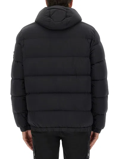 Stone Island Seamless Tunnel Nylon Down-tc Regular-fit. Piumino Con Cappuccio A Uno Strato Di Nylon Leggero Stret In Black