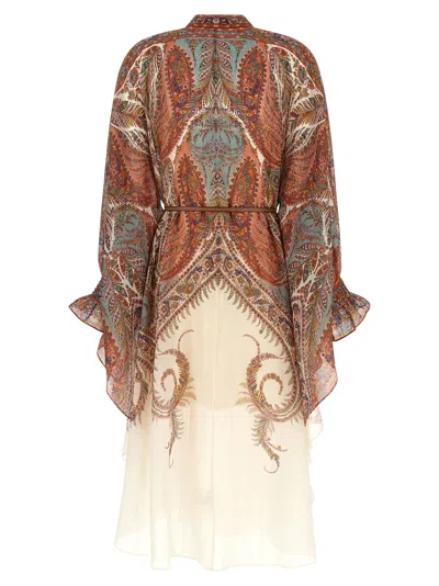 Zimmermann Layered Multicolour Dress With Paisley Patterns