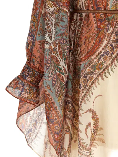 Zimmermann Layered Multicolour Dress With Paisley Patterns