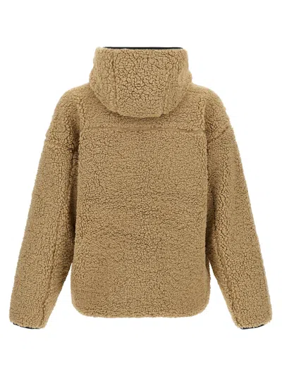 Diesel S-zat Teddy Zip Hoodie In Brown