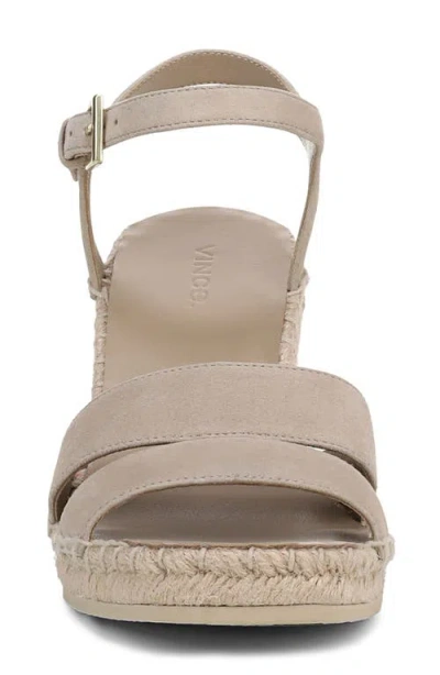 Vince Gwen Ankle Strap Espadrille Platform Wedge Sandal