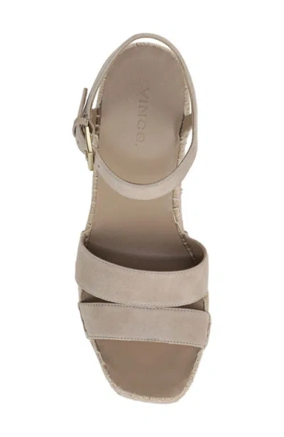 Vince Gwen Ankle Strap Espadrille Platform Wedge Sandal