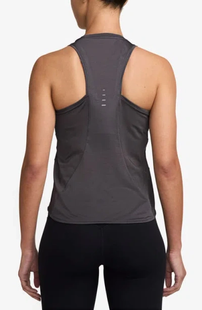 Nike Swift Dri-fit Running Tank Top In Gray