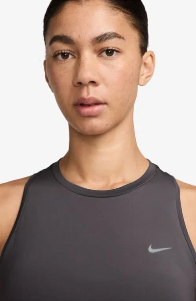 Nike Swift Dri-fit Running Tank Top In Gray