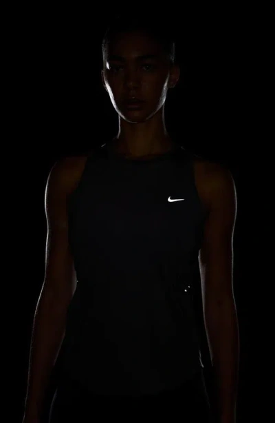 Nike Swift Dri-fit Running Tank Top In Gray