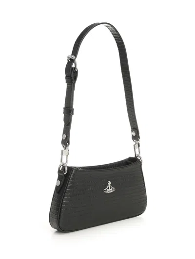 Vivienne Westwood Tasha Shoulder Phone Bag Shoulder Bags Black