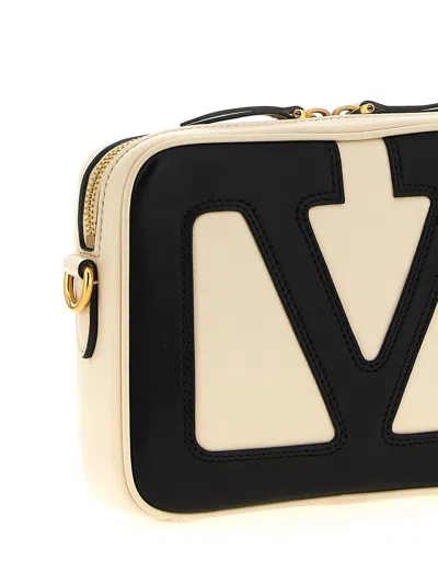 Valentino Ivory Nappa Leather Viva Superstar Crossbody Bag In Multi
