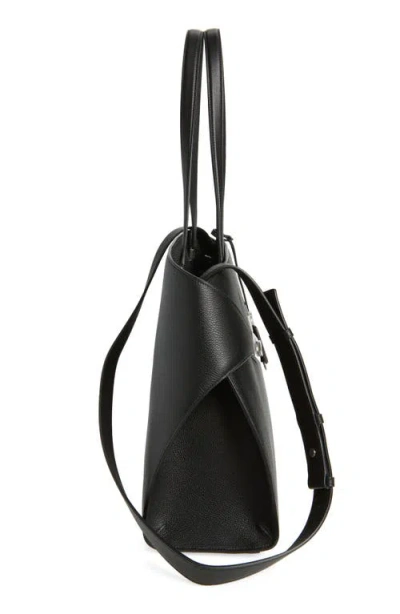 Ferragamo Hug Top-zip Leather Shoulder Bag In Black