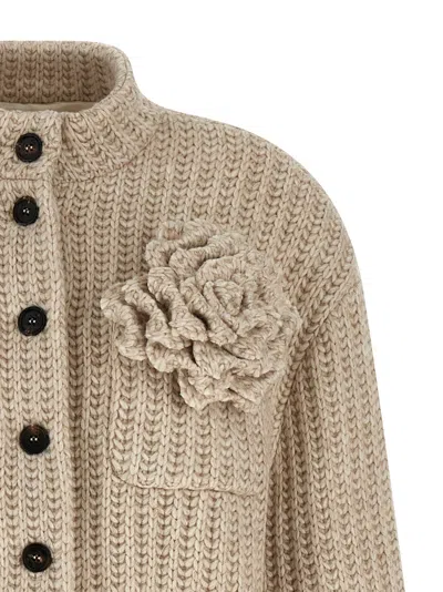 Giuseppe Di Morabito Wool Bomber Jacket Puffer Jackets Beige In Neutral