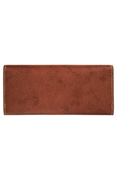 Longchamp Leather Wallet In Brown