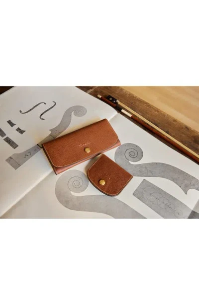 Longchamp Leather Wallet In Brown