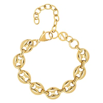 Nialaya Gold Mariner Link Bracelet In Gold