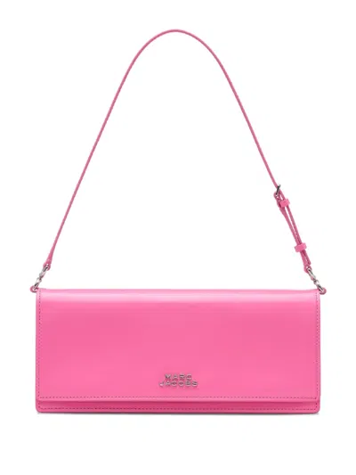 Marc Jacobs The Mirror Shoulder Leather Bag In Pink