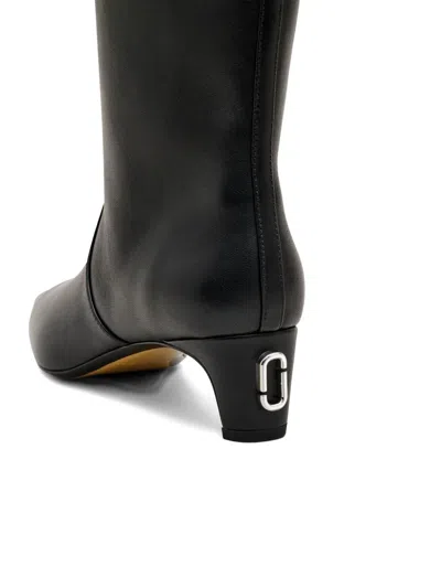 Marc Jacobs Pointed-toe Leather Boots In Black