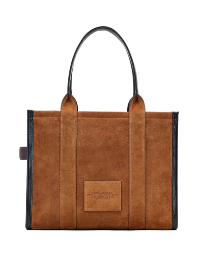 Marc Jacobs The Large Leather & Suede Tote Bag In Brown