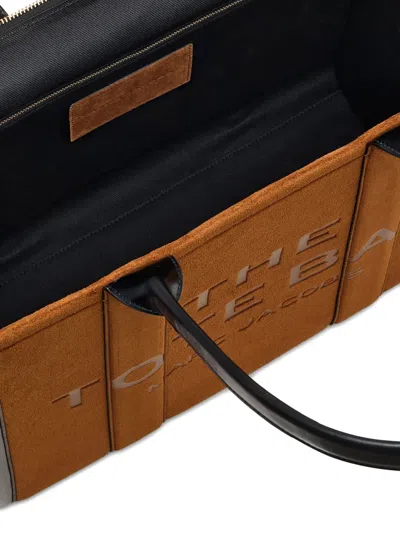 Marc Jacobs The Large Leather & Suede Tote Bag In Brown