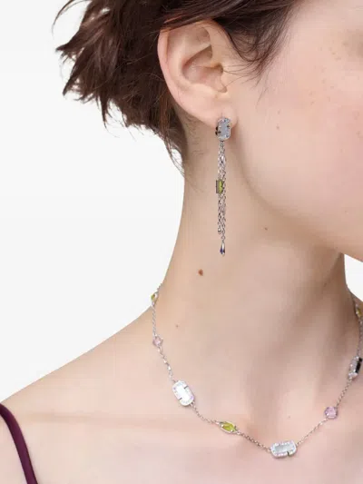 Marc Jacobs The J Marc Luxe Gem Linear Earrings In Metallic