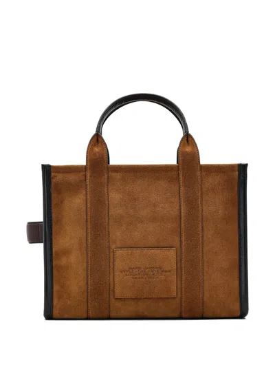 Marc Jacobs Borsa A Mano The Suede Medium Tote Bag Copper In Brown