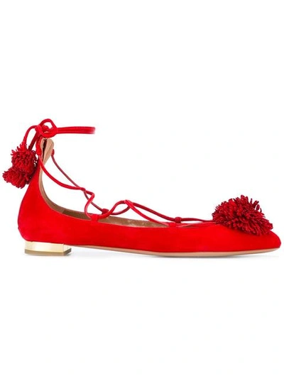 Shop Aquazzura 'sunshine' Ballerinas