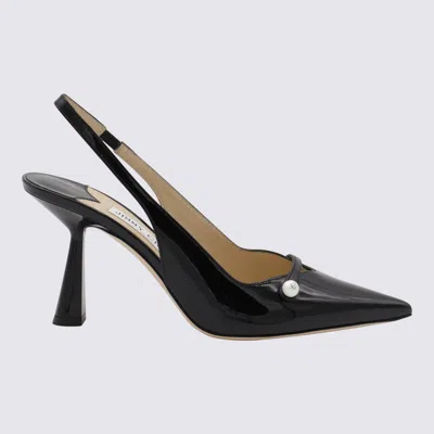 Jimmy Choo Graphic Stiletto Heel Pointed Toe In Black