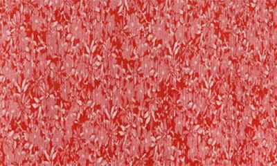 Mango V Neck Mini Tea Dress In Red