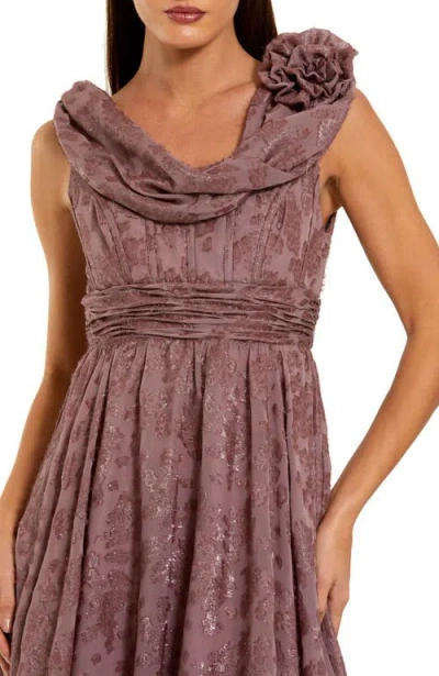 Mac Duggal 56223 Short Cocktail Homecoming Ruffle Midi Dress In Brown